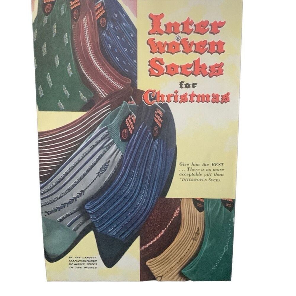Vintage 1952 InterWoven Socks Give Home The Best Ad Advertisement